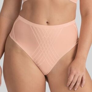 Honey Love NWT Silhouette Thong, size L in Rose Tan